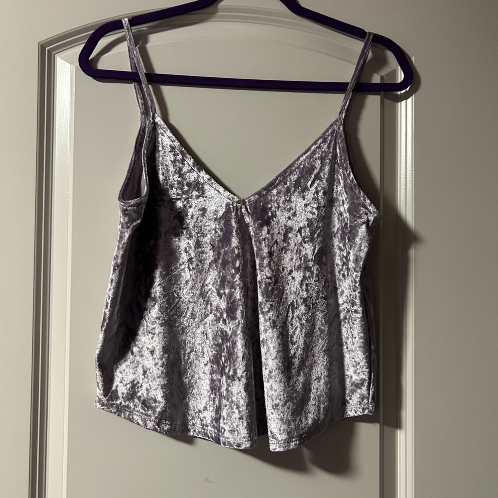 Full Tilt Velvet Camisole - Lavender